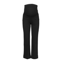 Once-On-Never-Off Cropped Pants Leveälahkeiset Housut Musta Boob