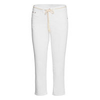 Crvava Pant 3/4 - Coco Fit Suorat Farkut Valkoinen Cream