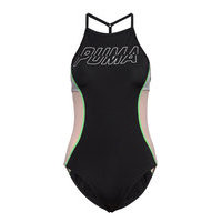 Puma Swim Women Racerback Swimsuit Uimapuku Uima-asut Musta Puma Swim