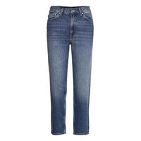 D1. Straight Hw Cropped Jeans Suorat Farkut Sininen GANT