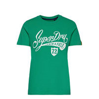 Collegiate Cali State Tee T-shirts & Tops Short-sleeved Vihreä Superdry