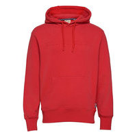 Sportstyle Embossed Hood Huppari Punainen Superdry