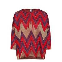 M Missoni-Blouse Pitkähihainen Pusero Paita Punainen M Missoni