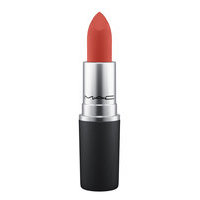 Powder Kiss Lipstick Devoted To Chili Matte Huulipuna Meikki Punainen M.A.C.