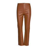 Slkaylee Pu Kickflare Pants Leather Leggings/Housut Ruskea Soaked In Luxury, Soaked in Luxury