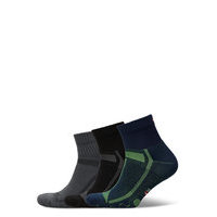 Long Distance Running Socks 3 Pack Nilkkasukat Lyhytvartiset Sukat Monivärinen/Kuvioitu Danish Endurance