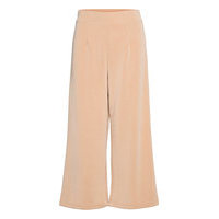 Slftenny Mw Cropped Wide Pant B Leveälahkeiset Housut Vaaleanpunainen Selected Femme