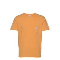 Square Pocket T-Shirt T-shirts Short-sleeved Keltainen Makia