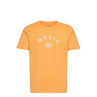 Brand T-Shirt T-shirts Short-sleeved Keltainen Makia