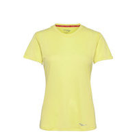 Stopwatch Short Sleeve T-shirts & Tops Short-sleeved Keltainen Saucony