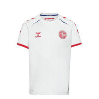 Dbu 20/21 Kids S/S Away Jersey T-shirts Football Shirts Valkoinen Hummel