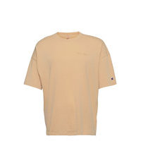 Crewneck T-Shirt T-shirts Short-sleeved Beige Champion Reverse Weave