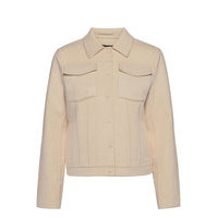 Double-Faced Trucker Jacket Villakangastakki Beige Banana Republic