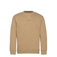 Slhhank Crew Neck Sweat W Ex Svetari Collegepaita Beige Selected Homme