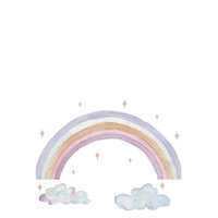 Wall Sticker Fairy Rainbow Home Kids Decor Wall Stickers Monivärinen/Kuvioitu That's Mine