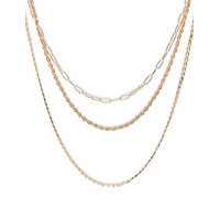Pctulia Combi Necklace Accessories Jewellery Necklaces Chain Necklaces Kulta Pieces