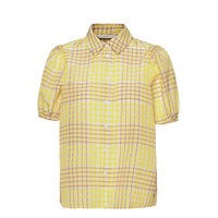 Nuchelly Shirt Lyhythihainen Paita Keltainen Nümph