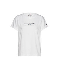 Relaxed Hilfiger C-Nk Tee Ss T-shirts & Tops Short-sleeved Valkoinen Tommy Hilfiger