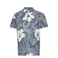 Brand Printed Polo Shirt Polos Short-sleeved Sininen J. Lindeberg