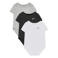 3pk Swoosh Bodysuit Bodies Short-sleeved Monivärinen/Kuvioitu Nike