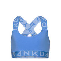 Girl'S Solid Sports Bra W Blue/Lt Blue Night & Underwear Underwear Tops Sininen Frank Dandy