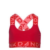 Girl'S Solid Sports Bra W Red/Peach Night & Underwear Underwear Tops Punainen Frank Dandy