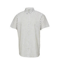 Slhregnew-Linen Shirt Ss Classic W Lyhythihainen Paita Vihreä Selected Homme
