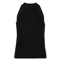 Slfsolita Sl Knit Top M T-shirts & Tops Knitted T-shirts/tops Musta Selected Femme