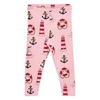 Lighthouse Aop Leggings Leggingsit Punainen Mini Rodini