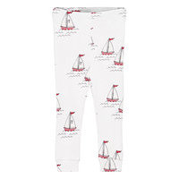 Sailing Boats Aop Leggings Leggingsit Valkoinen Mini Rodini