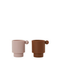 Tiny Inka Cup - Pack Of 2 Home Meal Time Cups & Mugs Monivärinen/Kuvioitu OYOY Living Design