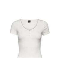 Mimmi Top T-shirts & Tops Short-sleeved Valkoinen Gina Tricot