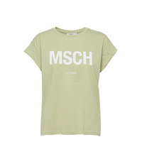 Alva Msch Std Seasonal Tee T-shirts & Tops Short-sleeved Vihreä MOSS COPENHAGEN