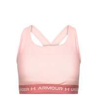 Ua Crossback Mid Bra Lingerie Bras & Tops Sports Bras - ALL Vaaleanpunainen Under Armour