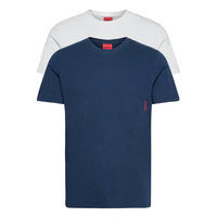 T-Shirt Rn Twin Pack T-shirts Short-sleeved Sininen HUGO