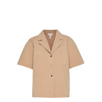 Objfrigg S/S Resort Shirt A Fair Lyhythihainen Paita Beige Object