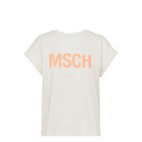 Alva Msch Std Seasonal Tee T-shirts & Tops Short-sleeved Valkoinen MOSS COPENHAGEN
