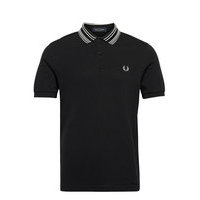 Stripe Collar Polo Polos Short-sleeved Musta Fred Perry