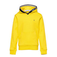 Intarsia Hoodie Huppari Keltainen Calvin Klein