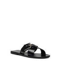 Joseei-Buckle Detail Shoes Summer Shoes Flat Sandals Musta Ted Baker