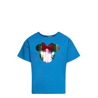T Shirt Short Sleeves T-shirts Short-sleeved Sininen Disney
