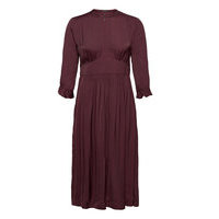 Midi Length Dress With Fitted Waist Dresses Cocktail Dresses Punainen Scotch & Soda