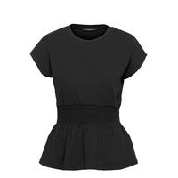 Carla Ea Tee T-shirts & Tops Short-sleeved Musta Bruuns Bazaar