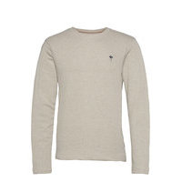 Sweatshirt Neulepaita Pyöreä Kaula-aukko Beige Blend