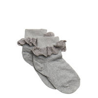 Filippa Socks With Lace Socks & Tights Socks Harmaa Mp Denmark, mp Denmark