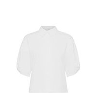 Slflilo 2/4 Shirt M Lyhythihainen Paita Valkoinen Selected Femme