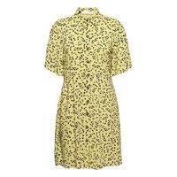 Slfuma 2/4 Short Aop Shirt Dress M Dresses Shirt Dresses Keltainen Selected Femme