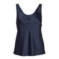 Satin Slip Top T-shirts & Tops Sleeveless Sininen Filippa K