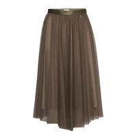 Flawless Skirt Polvipituinen Hame Vihreä Ida Sjöstedt