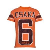 Osaka 6 Quarter Back Tee T-shirts Short-sleeved Oranssi Superdry